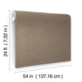 Linen Levels Portabella by Ronald Redding Textured Weave Wallpaper – York Designer Series YGL7014