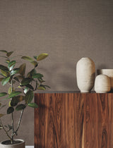 Linen Levels Portabella by Ronald Redding Textured Weave Wallpaper – York Designer Series YGL7014