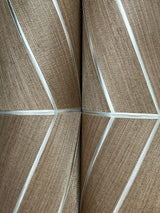 Chevron Abaca Cinnamon by Ronald Redding Grasscloth Wallpaper – York Designer Series YGL7024