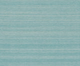 Smooth Abaca Deep Sea grasscloth wallpaper in teal-blue with horizontal striations, 36 in x 24 ft roll