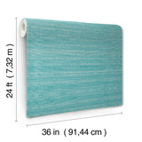 Smooth Abaca Deep Sea by Ronald Redding Grasscloth Wallpaper – York Designer Series YGL7029