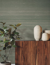 Silk Road Verdigris by Ronald Redding Silk Weave Wallpaper – York Designer Series YGL7031