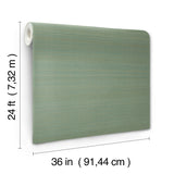 Tailored Abaca Seafoam by Ronald Redding Grasscloth Wallpaper – York Designer Series YGL7032