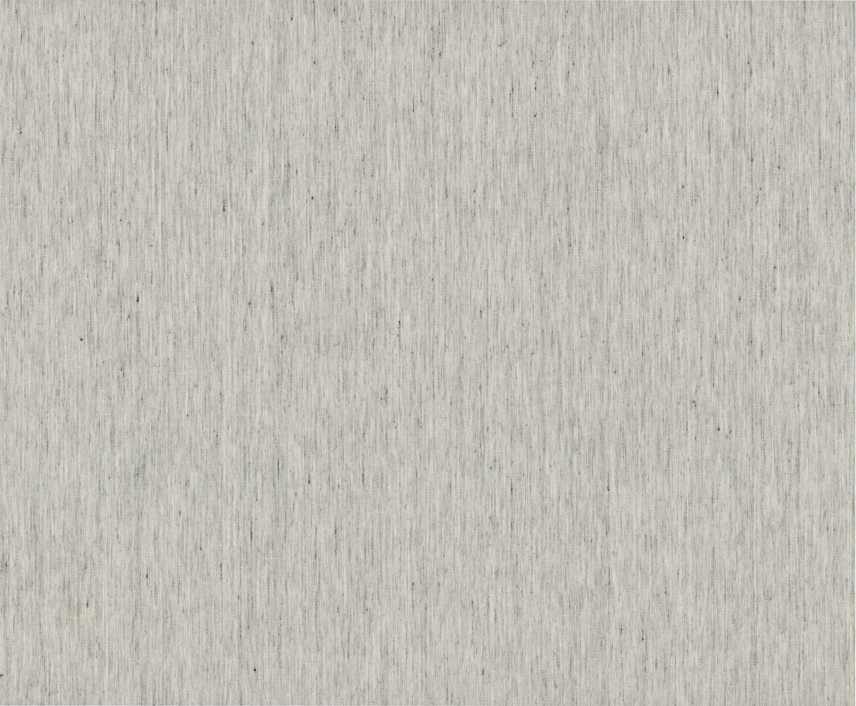 Variegated Linen Fog wallpaper – grey woven linen texture on non-woven backing