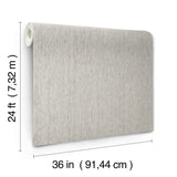 Variegated Linen Fog by Ronald Redding Woven Linen Wallpaper – York Designer Series YGL7037