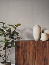 Check Paperweave Ash by Ronald Redding Paper Weave Grasscloth Wallpaper – York Designer Series YGL7040