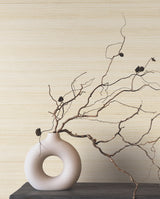 Smooth Abaca Sand Dollar by Ronald Redding Grasscloth Wallpaper – York Designer Series YGL7045