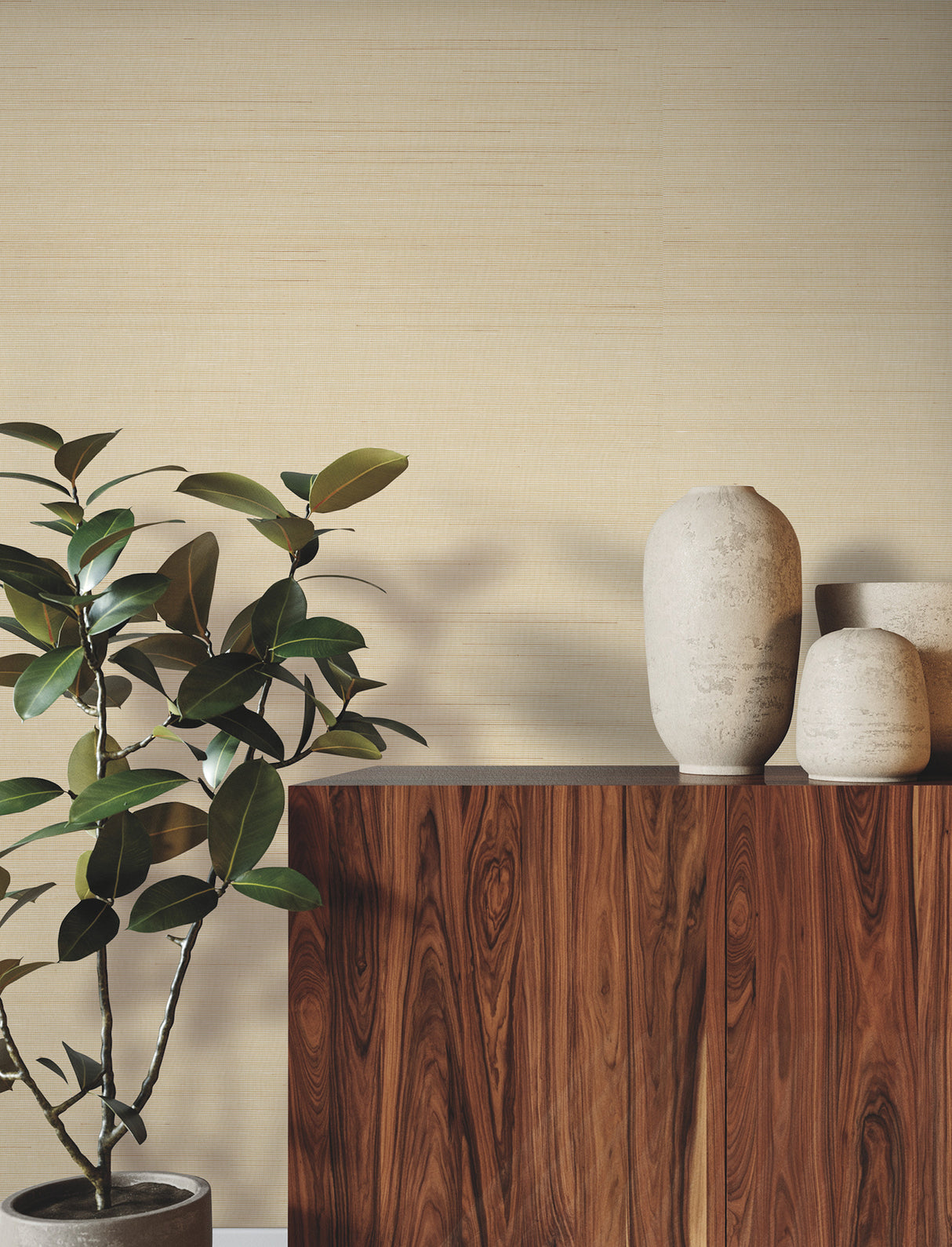 Fine Abaca Oak by Ronald Redding Grasscloth Wallpaper – York Designer Series YGL7046