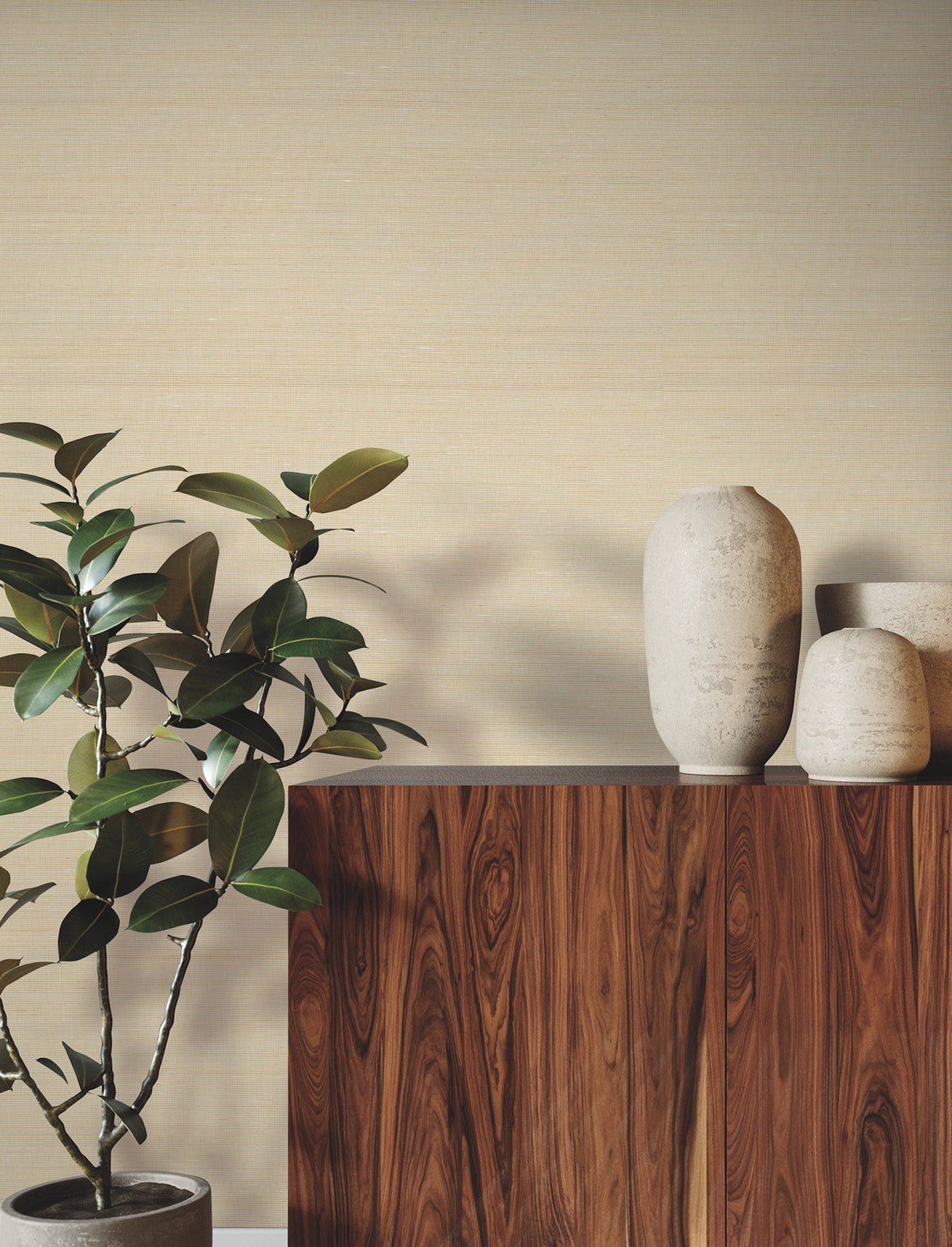 Fine Abaca Shell by Ronald Redding Grasscloth Wallpaper – York Designer Series YGL7051