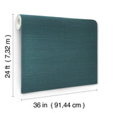 Maguey Sisal Aegean Blue by Ronald Redding Sisal Grasscloth Wallpaper – York Designer Series YGL7063