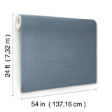 Linen Levels Indigo by Ronald Redding Wallpaper – York Designer Series YGL7065