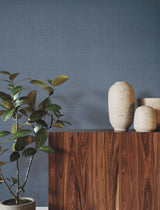 Linen Levels Indigo by Ronald Redding Wallpaper – York Designer Series YGL7065