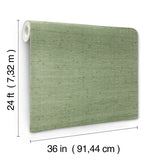 Horizontal Jute Evergreen by Ronald Redding Grasscloth Wallpaper – York Designer Series YGL7068