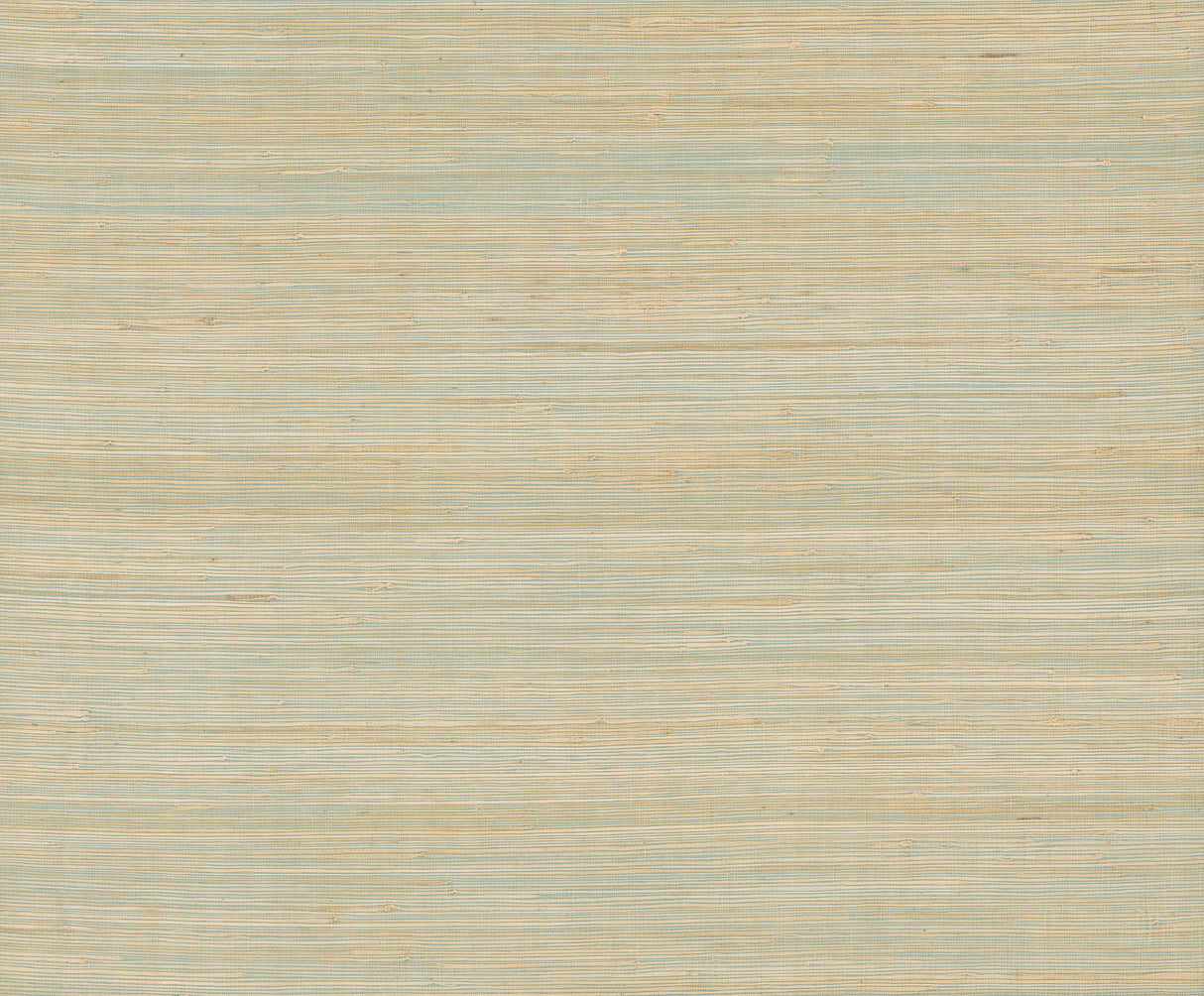 Horizontal Jute Seaglass grasscloth wallpaper by Ronald Redding – YGL7070