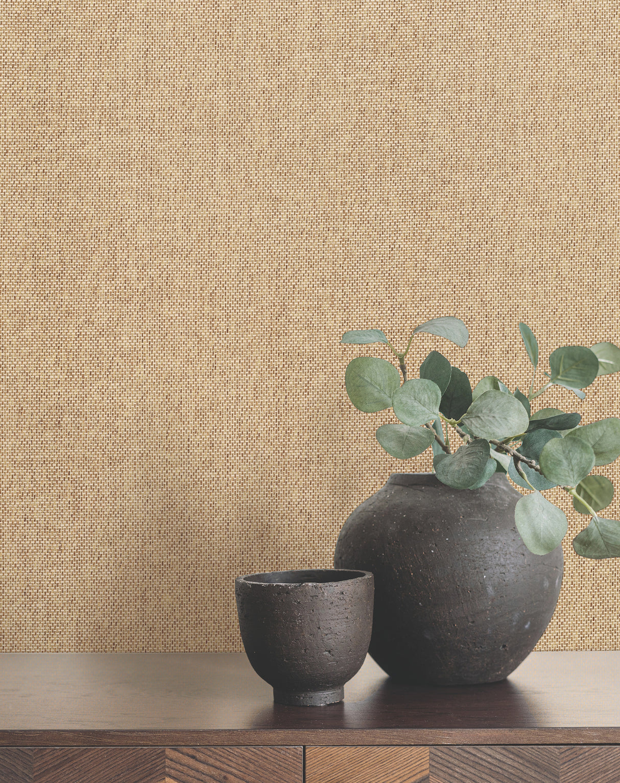 Radiant Paperweave Butter by Ronald Redding Paper Weave Grasscloth Wallpaper – York Designer Series YGL7071
