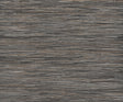 Shimmering Hemp Black / Silver Grasscloth Wallpaper – YGL7077