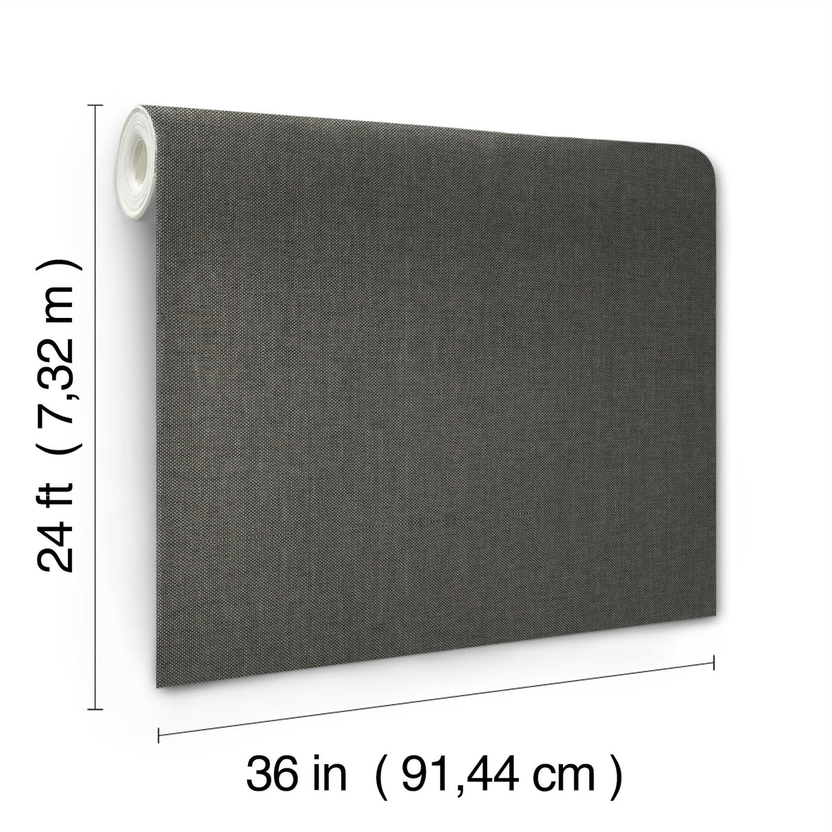 Check Paperweave Graphite by Ronald Redding Grasscloth Wallpaper – York Designer Series YGL7078