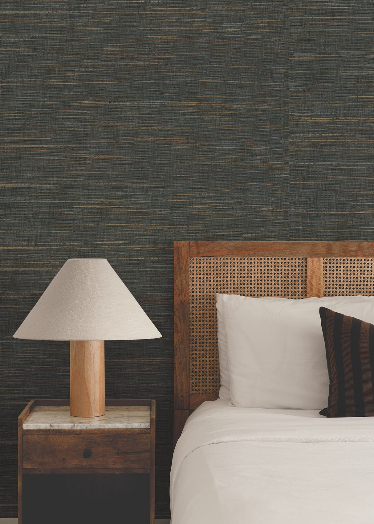 Multicolored Hemp Lead by Ronald Redding Grasscloth Wallpaper – York Designer Series YGL7079