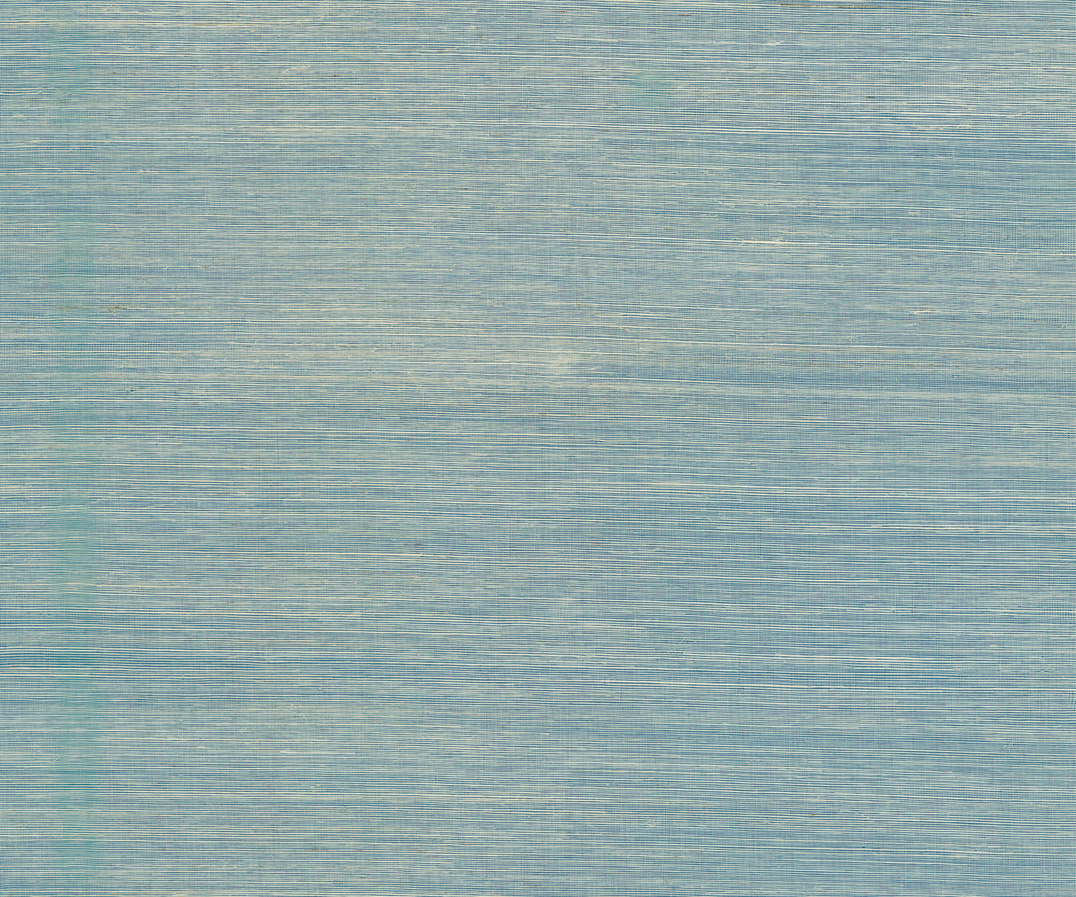 Maguey Sisal Vanilla Turquoise grasscloth wallpaper by Ronald Redding, 36 in x 24 ft roll