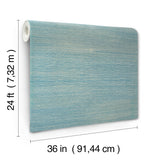 Maguey Sisal Vanilla Turquoise by Ronald Redding Sisal Grasscloth Wallpaper – York Designer Series YGL7086