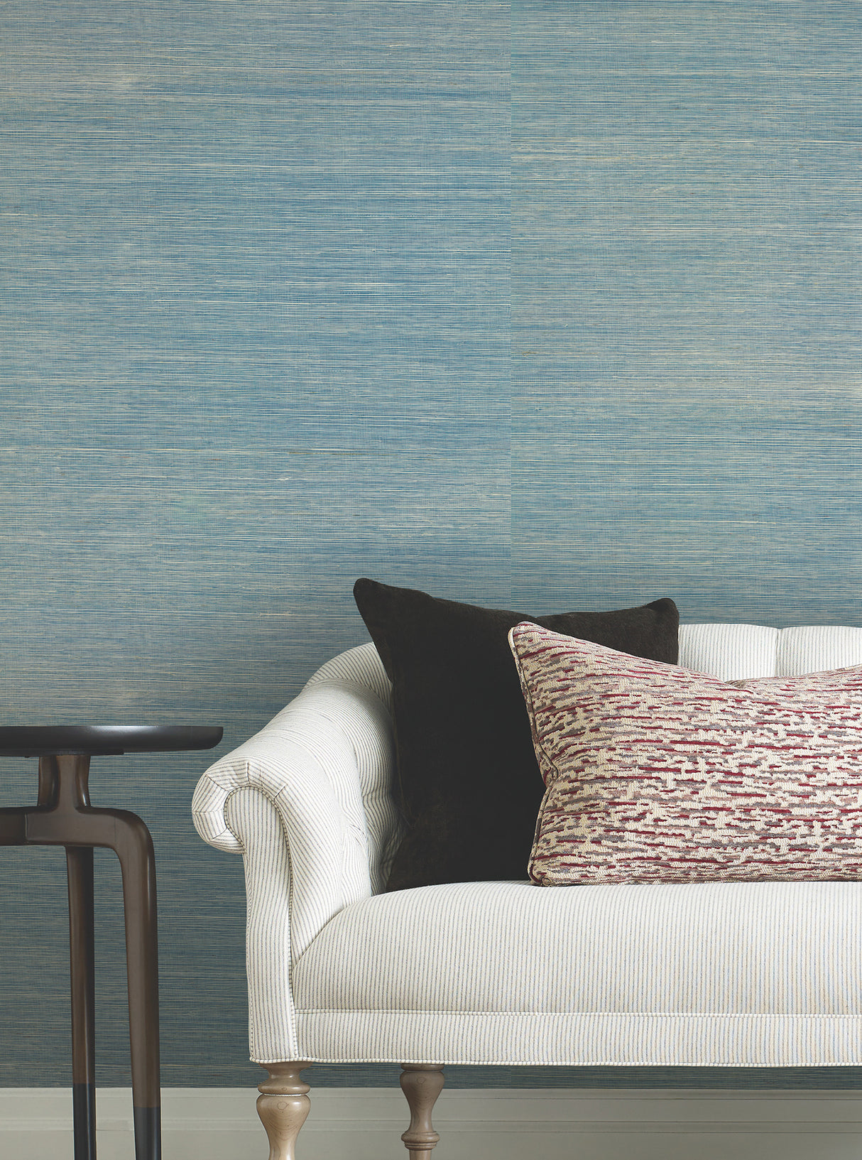 Maguey Sisal Vanilla Turquoise by Ronald Redding Sisal Grasscloth Wallpaper – York Designer Series YGL7086