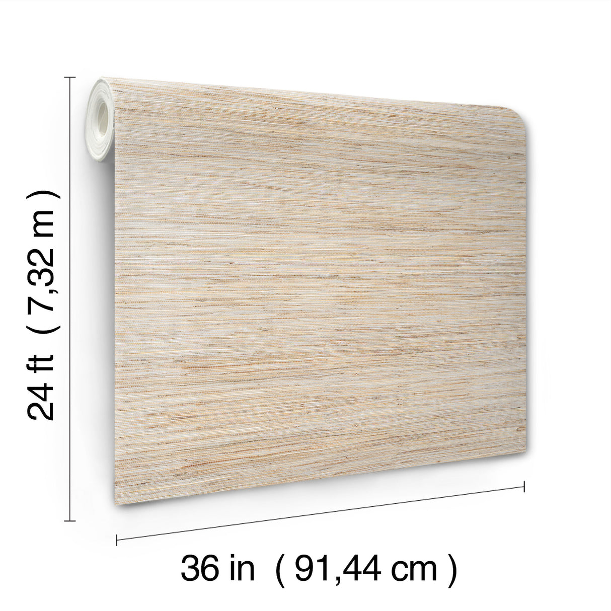 Misty Hemp Light Natural by Ronald Redding Hemp Grasscloth Wallpaper – York Designer Series YGL7089
