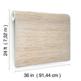 Misty Hemp Light Natural by Ronald Redding Hemp Grasscloth Wallpaper – York Designer Series YGL7089