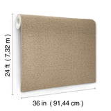 Check Paperweave Brindle by Ronald Redding Grasscloth Wallpaper – York Designer Series YGL7090