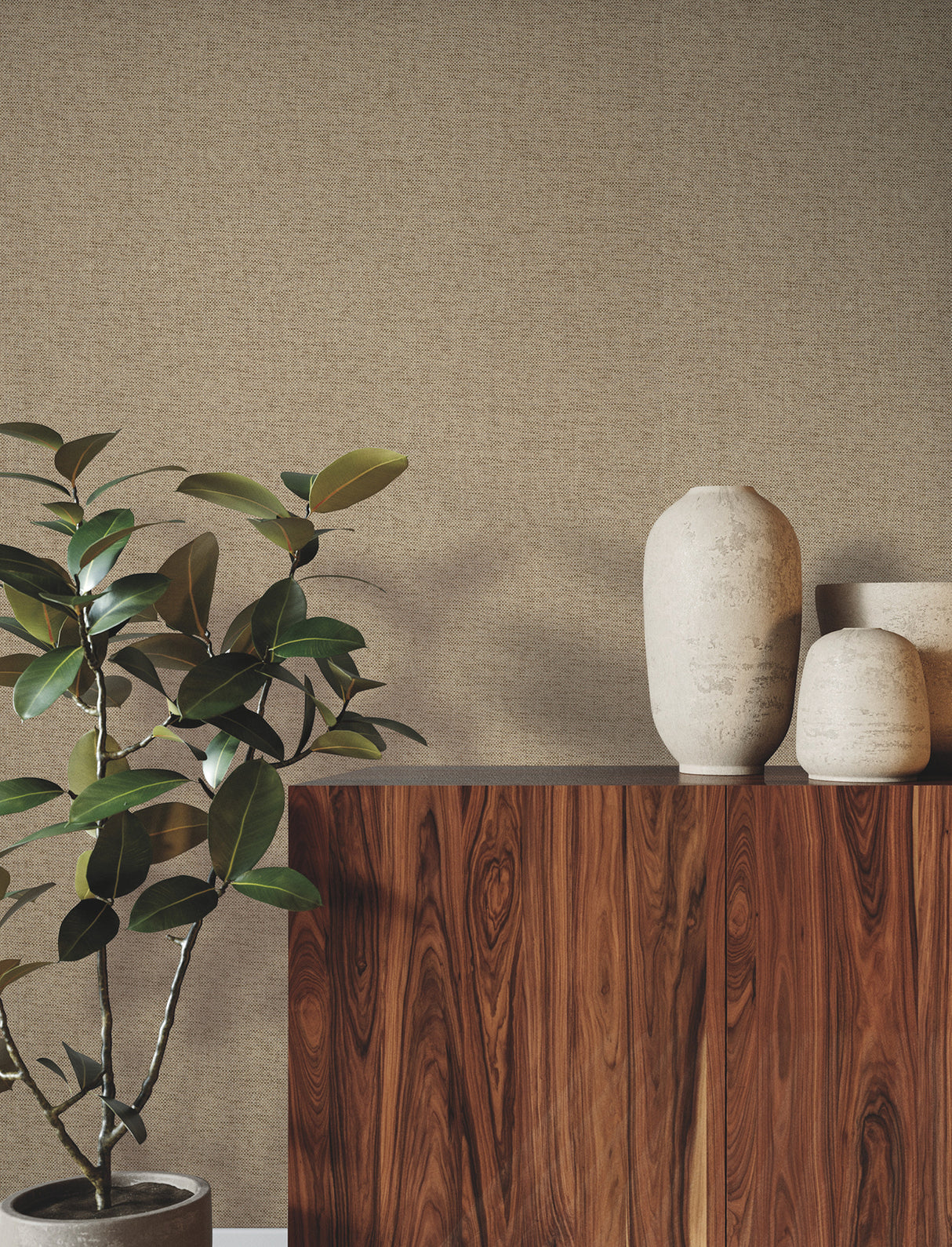 Check Paperweave Brindle by Ronald Redding Grasscloth Wallpaper – York Designer Series YGL7090