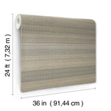 Horizon Abaca Latte by Ronald Redding Grasscloth Wallpaper – York Designer Series YGL7091