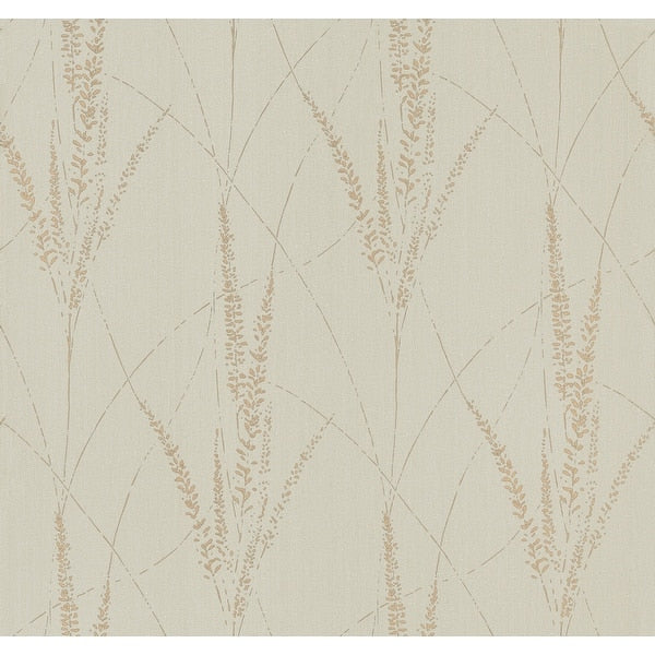 York Wallcoverings Graceful Willow Stone Wallpaper GN2644 roll and pattern