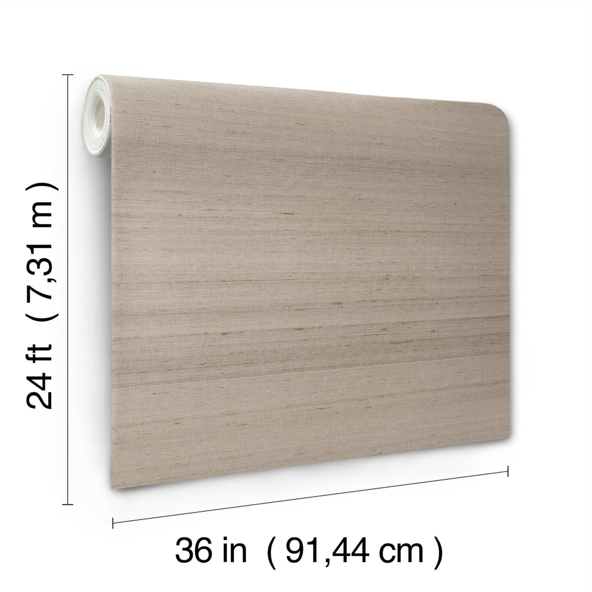 Saori Taupe by Ronald Redding Silk Specialty Wallpaper – York Designer Series ZA8004