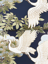 Sprig & Heron Navy by Ronald Redding Botanical Wallpaper – York Designer Series ZA8007