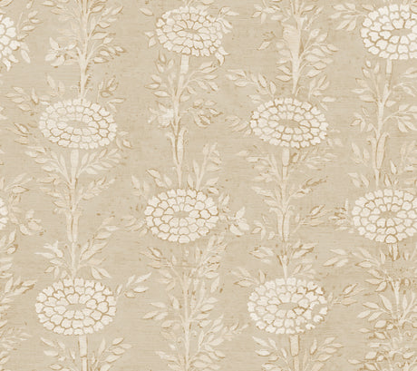 French Marigold Taupe and Gold Wallpaper by Ronald Redding - ZA8018