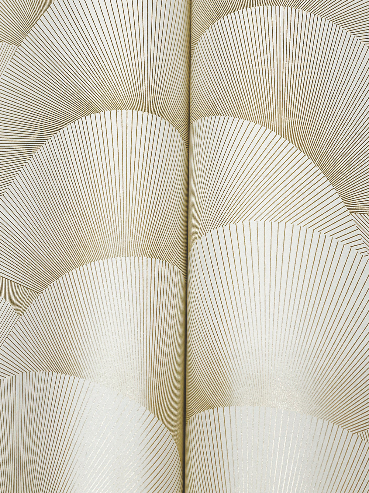 Morning Shell Cream & Gold by Ronald Redding Geometric Wallpaper- York Designer Series ZA8021