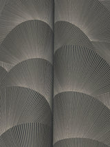 Morning Shell Black & Grey by Ronald Redding Geometric Wallpaper- York Designer Series ZA8022