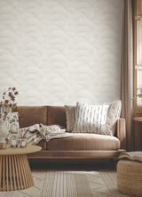 Morning Shell White & Silver by Ronald Redding Wallpaper – York Designer Series ZA8023