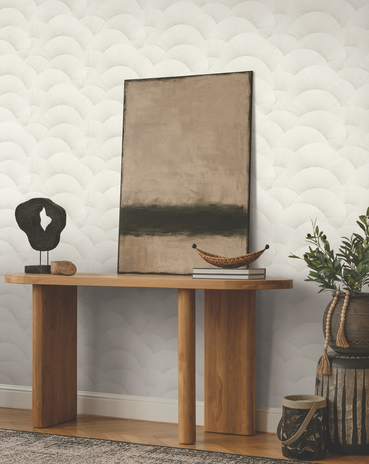 Morning Shell White & Silver by Ronald Redding Wallpaper – York Designer Series ZA8023