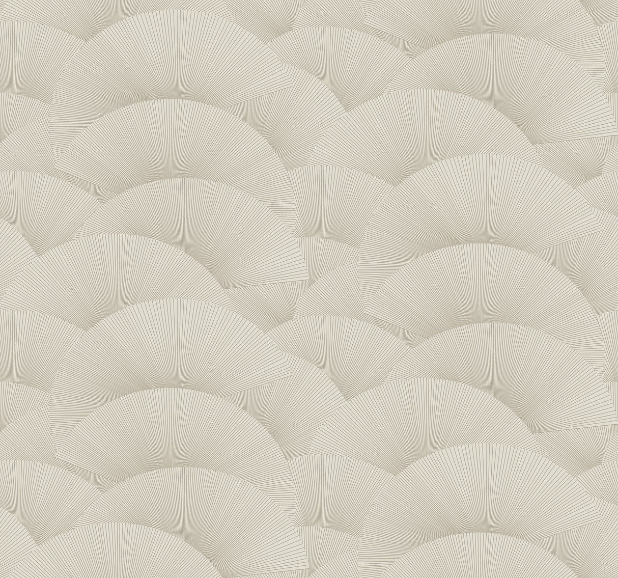 Morning Shell Taupe & Gold Wallpaper ZA8024 pattern detail