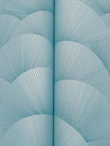 Morning Shell Blue by Ronald Redding Geometric Scallop Wallpaper – York Designer Series ZA8025