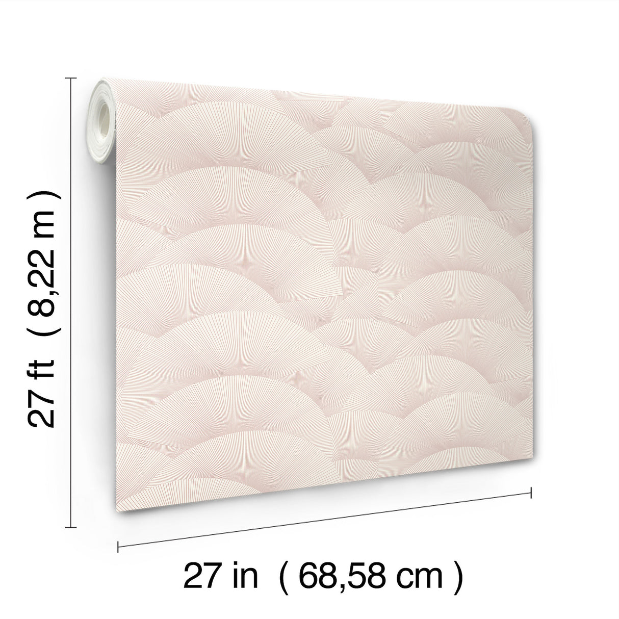 Morning Shell Blush by Ronald Redding Geometric Wallpaper – York Designer Series ZA8026