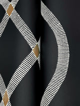 Ellena Black by Ronald Redding Geometric Metallic Wallpaper – York Designer Series ZA8031