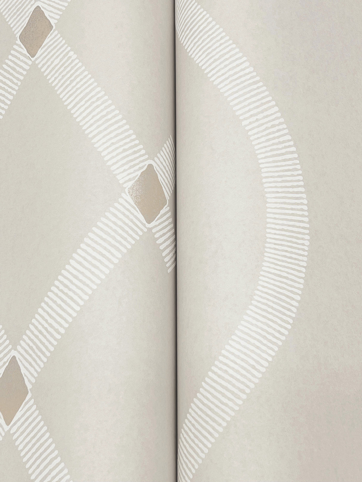 Ellena Light Grey by Ronald Redding Geometric Wallpaper- York Designer Series ZA8033
