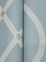 Ellena Blue by Ronald Redding Geometric Wallpaper – York Designer Series ZA8035