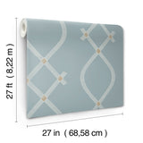 Ellena Blue by Ronald Redding Geometric Wallpaper – York Designer Series ZA8035