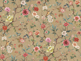 Kimora's Garden Linen Wallpaper by Ronald Redding - ZA8037