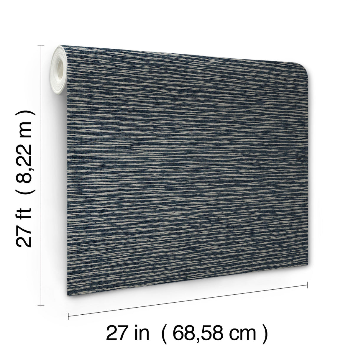 Lotus Weave Navy by Ronald Redding Faux Grasscloth Wallpaper – York Designer Series ZA8042