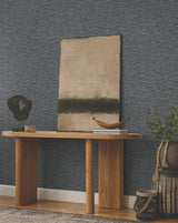 Lotus Weave Navy by Ronald Redding Faux Grasscloth Wallpaper – York Designer Series ZA8042