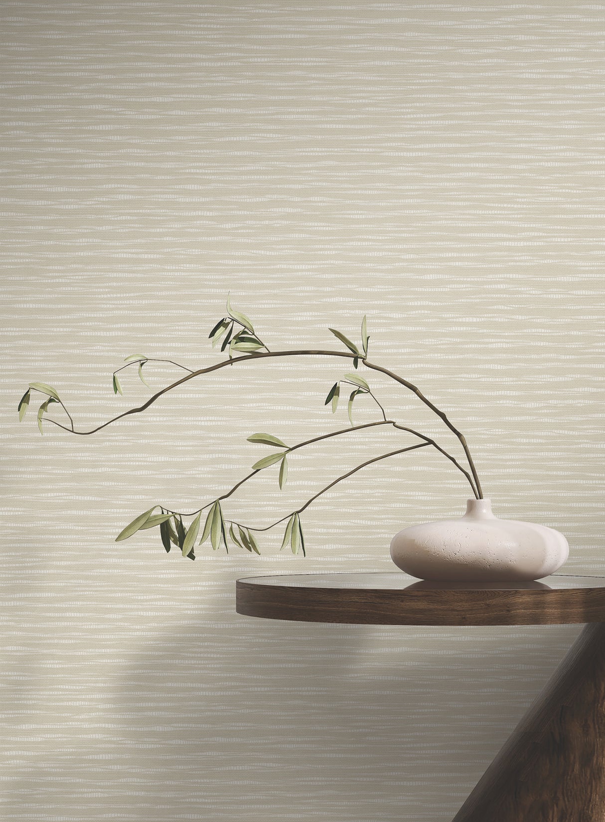 Lotus Weave Beige by Ronald Redding Faux Grasscloth Wallpaper – York Designer Series ZA8043