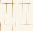 Malia Gold and White Wallpaper by Ronald Redding - ZA8053